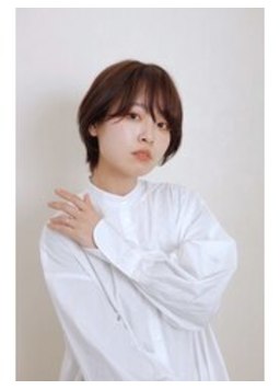 【ROOF用賀店】大人なひし形ショート　艶感ブラウンカラー	