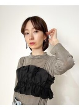 顔周りレイヤー/大人かわいいボブ